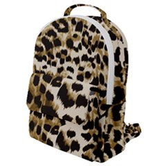 Leopard-print 2 Flap Pocket Backpack (small) by skindeep