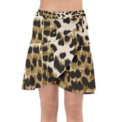 Leopard-print 2 Wrap Front Skirt by skindeep