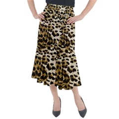 Leopard-print 2 Midi Mermaid Skirt by skindeep