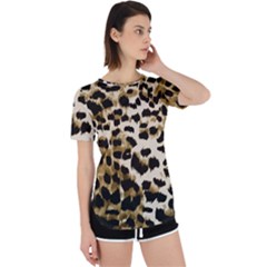 Leopard-print 2 Perpetual Short Sleeve T-shirt by skindeep