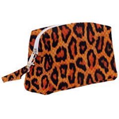 Leopard-print 3 Wristlet Pouch Bag (large) by skindeep
