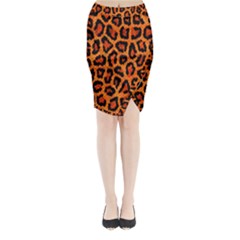 Leopard-print 3 Midi Wrap Pencil Skirt by skindeep