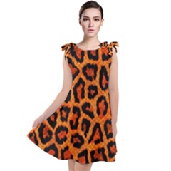 Leopard-print 3 Tie Up Tunic Dress by skindeep