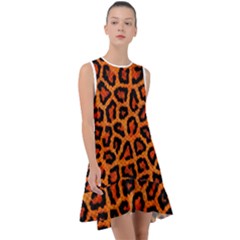 Leopard-print 3 Frill Swing Dress by skindeep