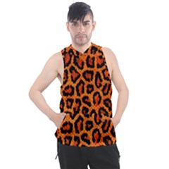 Leopard-print 3 Men s Sleeveless Hoodie by skindeep