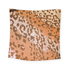 Leopard-knitted Square Tapestry (small) by skindeep