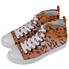 Leopard-knitted Women s Mid-top Canvas Sneakers by skindeep