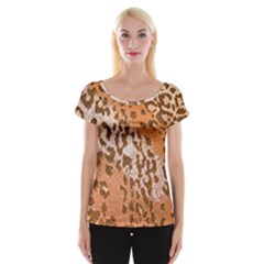 Leopard-knitted Cap Sleeve Top by skindeep