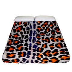 Fur-leopard 5 Fitted Sheet (king Size) by skindeep