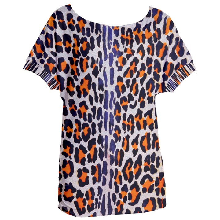 Fur-leopard 5 Women s Oversized Tee