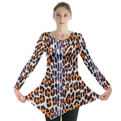 Fur-leopard 5 Long Sleeve Tunic  by skindeep