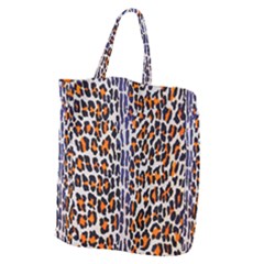 Fur-leopard 5 Giant Grocery Tote by skindeep