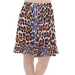 Fur-leopard 5 Fishtail Chiffon Skirt