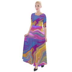 Flow Half Sleeves Maxi Dress by kiernankallan