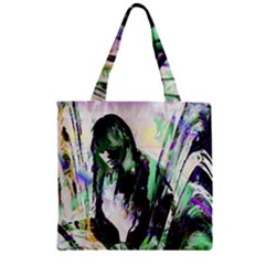 In Orbit Zipper Grocery Tote Bag by MRNStudios