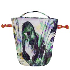 In Orbit Drawstring Bucket Bag by MRNStudios