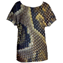 Leatherette Snake 2 Women s Oversized Tee by skindeep