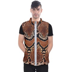 Leatherette Snake 3 Men s Puffer Vest by skindeep