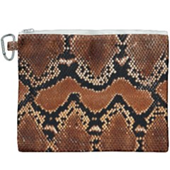 Leatherette Snake 3 Canvas Cosmetic Bag (xxxl) by skindeep
