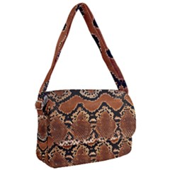 Leatherette Snake 3 Courier Bag by skindeep