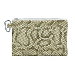 Leatherette Snake 4 Canvas Cosmetic Bag (large) by skindeep