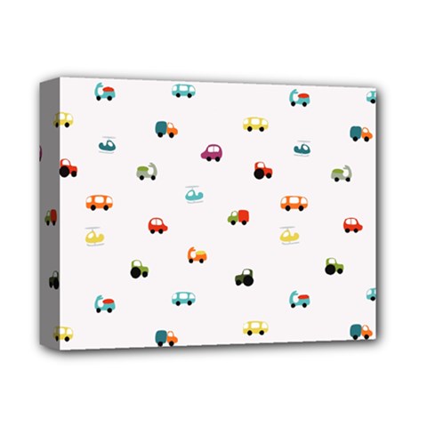 Cute Bright Little Cars Deluxe Canvas 14  X 11  (stretched) by SychEva