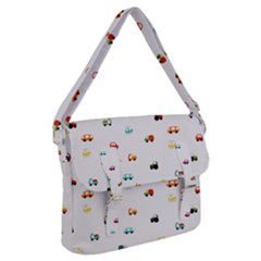 Cute Bright Little Cars Buckle Messenger Bag