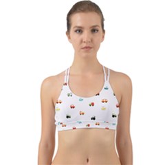 Cute Bright Little Cars Back Web Sports Bra by SychEva