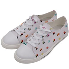 Cute Bright Little Cars Women s Low Top Canvas Sneakers by SychEva