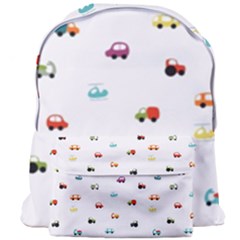 Cute Bright Little Cars Giant Full Print Backpack by SychEva