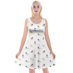 Funny Pugs Reversible Velvet Sleeveless Dress by SychEva