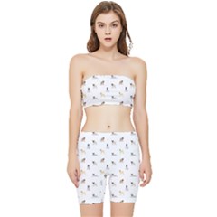 Funny Pugs Stretch Shorts And Tube Top Set by SychEva