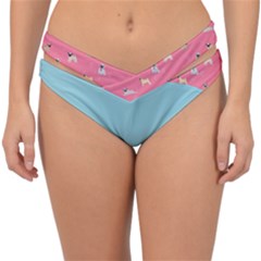 funny pugs. cute pets Double Strap Halter Bikini Bottom