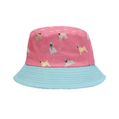 Funny Pugs  Cute Pets Inside Out Bucket Hat by SychEva