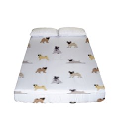 Funny Pugs Fitted Sheet (full/ Double Size) by SychEva