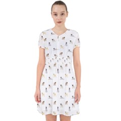 Funny Pugs Adorable In Chiffon Dress by SychEva