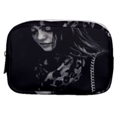 Beauty Woman Black And White Photo Illustration Make Up Pouch (small) by dflcprintsclothing