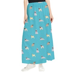 Funny Pugs Maxi Chiffon Skirt