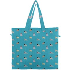 Funny Pugs Canvas Travel Bag by SychEva