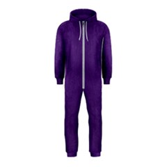 Leather Smooth 18-purple Hooded Jumpsuit (kids) by skindeep