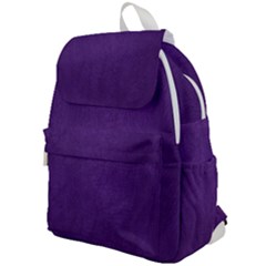 Leather Smooth 18-purple Top Flap Backpack by skindeep