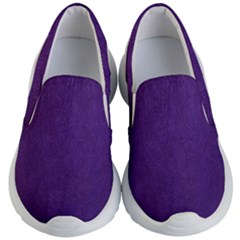 Leather Smooth 18-purple Kids Lightweight Slip Ons by skindeep