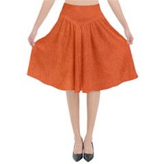 Leather Smooth 22 Flared Midi Skirt by skindeep