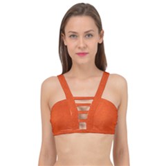 Leather Smooth 22 Cage Up Bikini Top