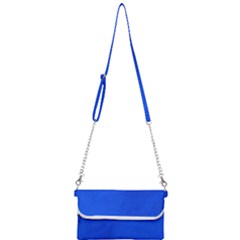 Leather Smooth 22 Blue Mini Crossbody Handbag by skindeep