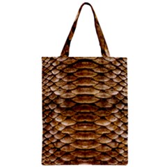 Reptile Skin Pattern 11 Zipper Classic Tote Bag by skindeep