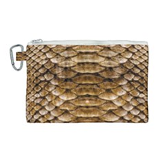 Reptile Skin Pattern 11 Canvas Cosmetic Bag (large) by skindeep