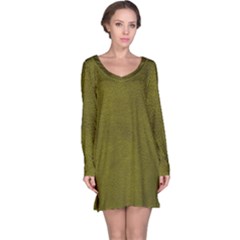 Leatherette 6 Green Long Sleeve Nightdress by skindeep