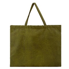 Leatherette 6 Green Zipper Large Tote Bag by skindeep