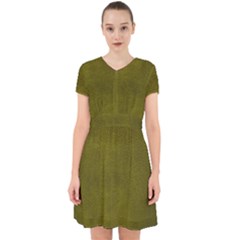 Leatherette 6 Green Adorable In Chiffon Dress by skindeep